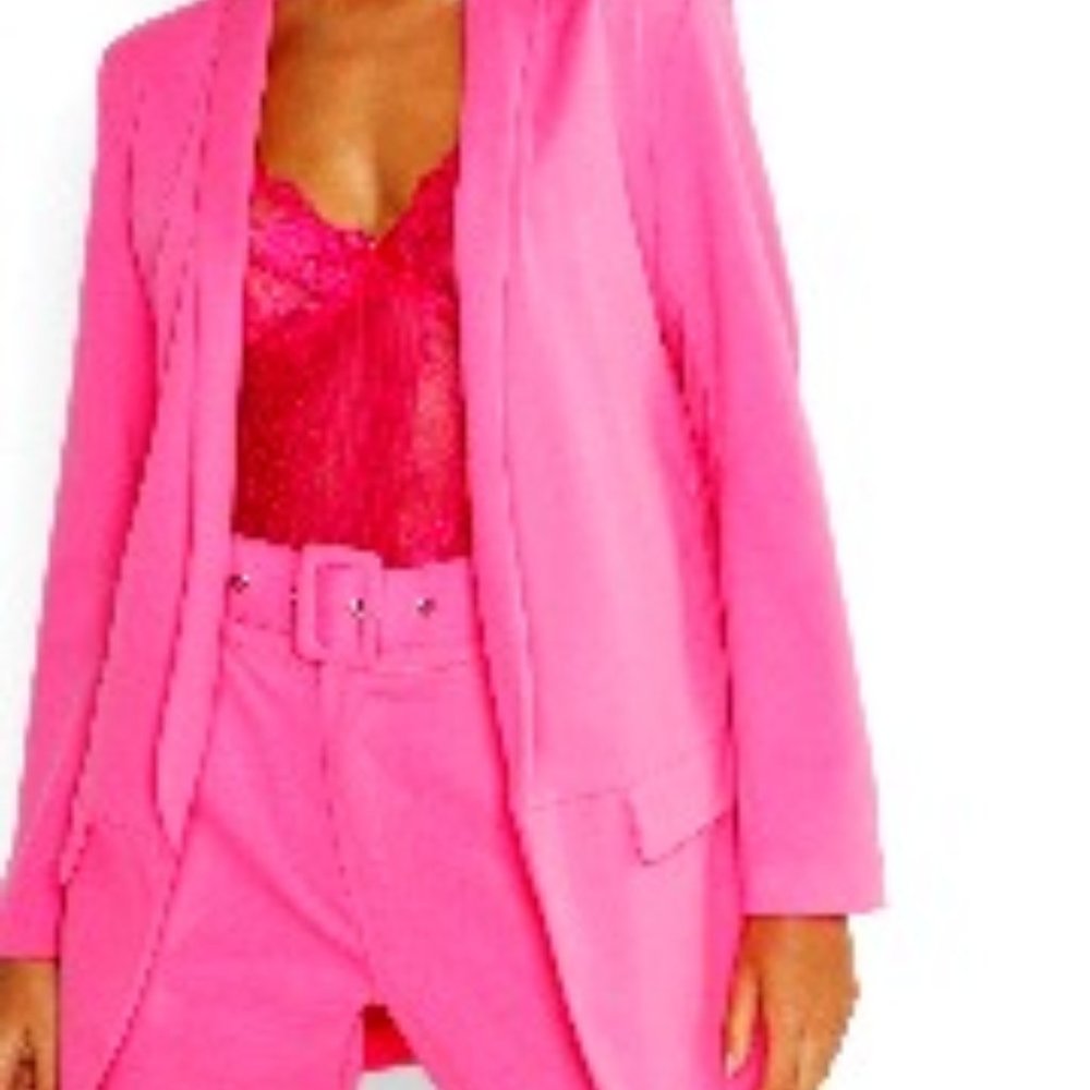 Hot Pink Two-piece suit set